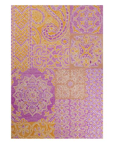 Vloerkleed AVANOS Roze 140 x 200 cm Wol