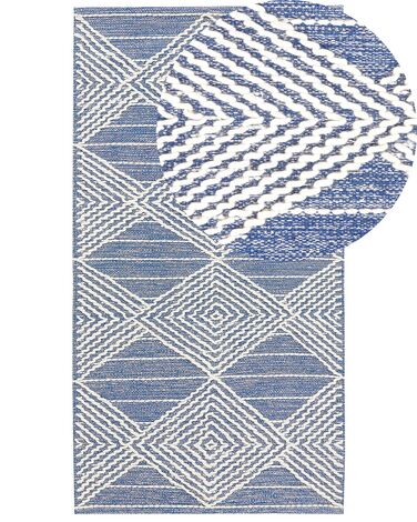 Tapis DATCA Bleu 80 x 150 cm Laine