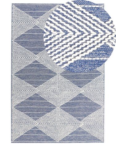 Rug DATCA Blue 160 x 230 cm Wool