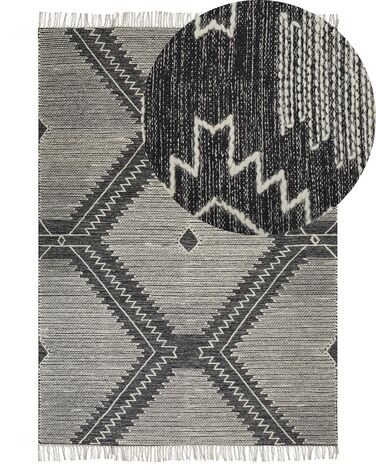 Tapis ARBAA Noir 140 x 200 cm Coton