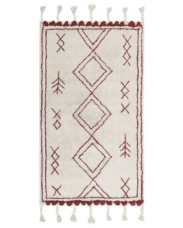 Tapis KENITRA Blanc cassé 80 x 150 cm Coton