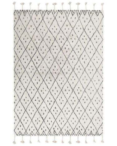 Tapis AGADIR Blanc cassé 160 x 230 cm Coton