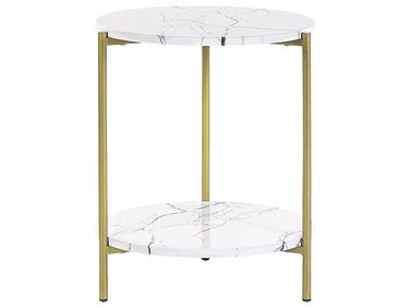 Table d'appoint REVA Marbre blanc