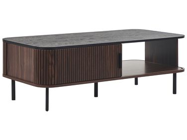 Table basse JOSE Marron foncé avec rangement