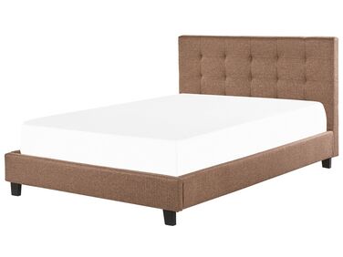 Bed Stof LA ROCHELLE 180 x 200 cm Bruin
