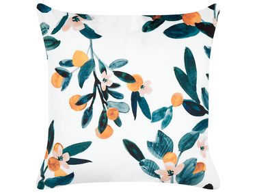 Sierkussen KNAUTIA Fluweel 45 x 45 cm Meerkleurig bladpatroon