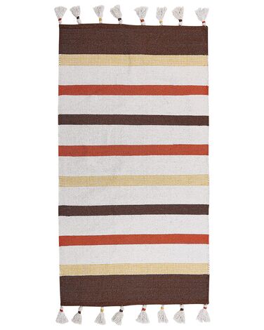 Tapis HISARLI Marron 80 x 150 cm Coton