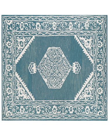 Rug GEVAS Blue 200 x 200 cm Wool