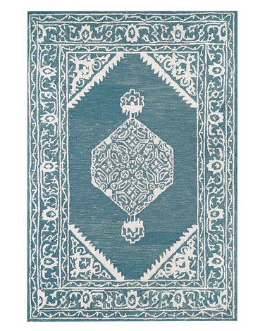 Rug GEVAS Blue 140 x 200 cm Wool