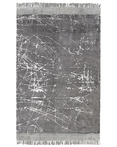 Tapis HANLI Gris 160 x 230 cm Soie artificielle