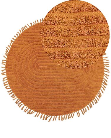 Tapis HALFETI Orange ø 140 cm Coton