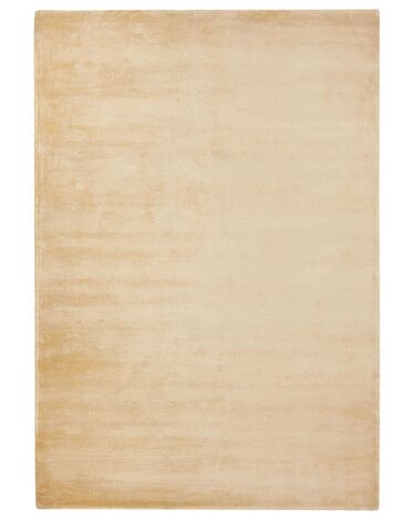 Vloerkleed GESI II Zandbeige 160 x 230 cm Viscose