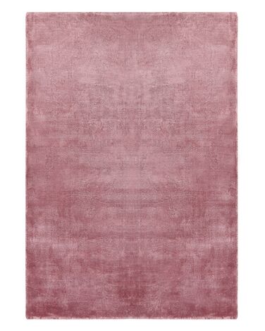 Tapis GESI II Rose 140 x 200 cm Soie artificielle