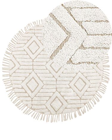 Tapis HORASAN Beige clair ø 140 cm Coton