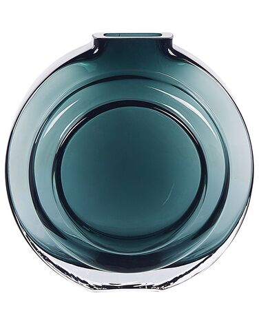 Vase à fleurs KAPELI Verre 15 cm Turquoise