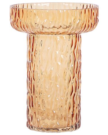 Vase à fleurs PLATANIA Verre 20 cm Orange