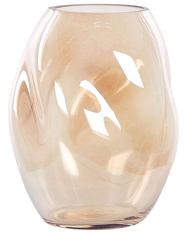 Vase à fleurs GERAKINI Verre 20 cm Orange