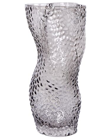 Vase à fleurs DYTIKO Verre 31 cm Gris