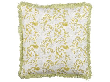 Sierkussen FILIX Katoen 45 x 45 cm Groen bloempatroon