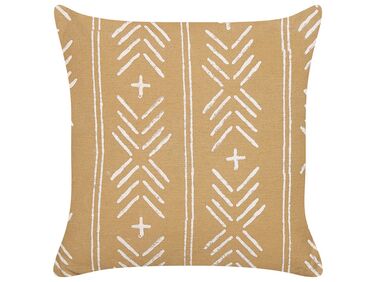 Sierkussen BANYAN Katoen 45 x 45 cm Zandbeige geometrisch patroon