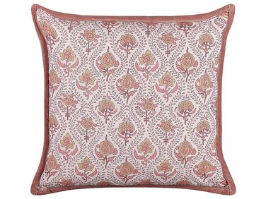 Sierkussen PICEA Katoen 45 x 45 cm Rood bloempatroon