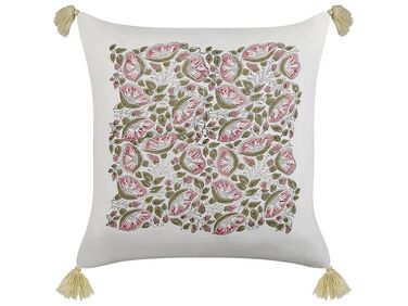 Sierkussen CARISSA Katoen 45 x 45 cm Meerkleurig bloempatroon