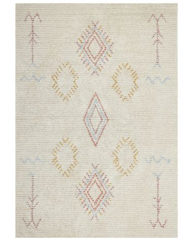 Tapis BETTIAH Beige 160 x 230 cm Coton