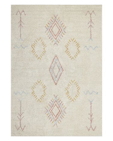 Tapis BETTIAH Beige 140 x 200 cm Coton