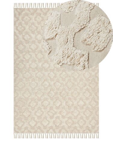 Tapis AKSARAY Beige 160 x 230 cm Coton
