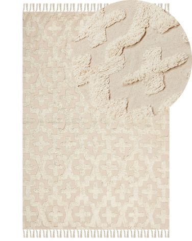 Tapis ITANAGAR Beige 160 x 230 cm Coton