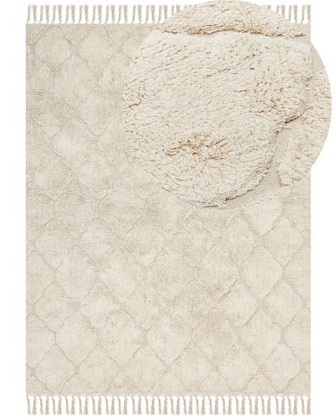 Tapis SILCHAR Beige 160 x 230 cm Coton
