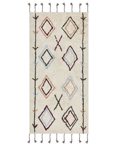 Tapis CORUM Beige 80 x 150 cm Coton