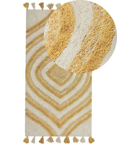 Tapis BINGOL Jaune 80 x 150 cm Coton
