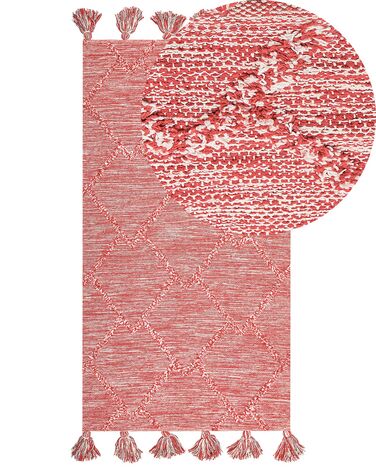 Tapis NIGDE Rouge 80 x 150 cm Coton