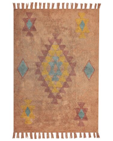 Tapis IGDIR Orange 140 x 200 cm Coton