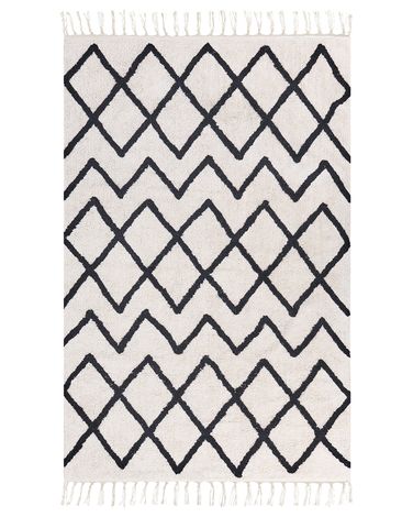 Tapis ELDES Beige 160 x 230 cm Coton