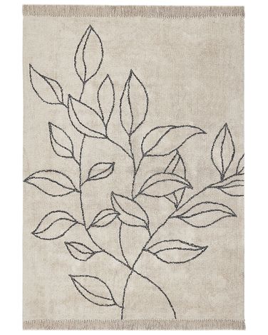 Tapis SAZLI Beige 160 x 230 cm Coton