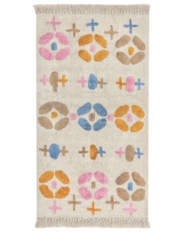 Tapis enfant DARAN Multicolore 80 x 150 cm Coton