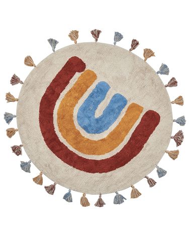 Kindervloerkleed YAGCI Meerkleurig ø 120 cm Katoen