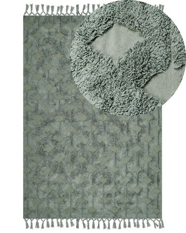 Tapis KARS Vert 160 x 230 cm Coton