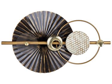 Wall Decor RUTHENIUM Metal 59 cm Black