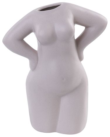Vase à fleurs KILKIS Céramique 24 cm Beige