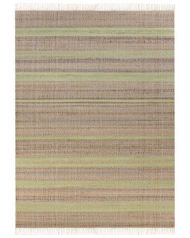 Vloerkleed TALPUR Lichtgroen 160 x 230 cm Jute