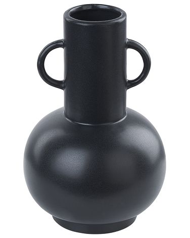 Vase à fleurs PEREA Céramique 26 cm Noir