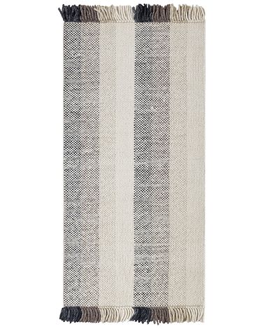Rug EMIRLER White 80 x 150 cm Wool