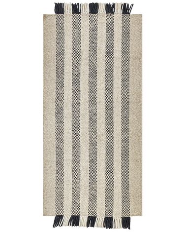Tapis TACETTIN Blanc 80 x 150 cm Laine