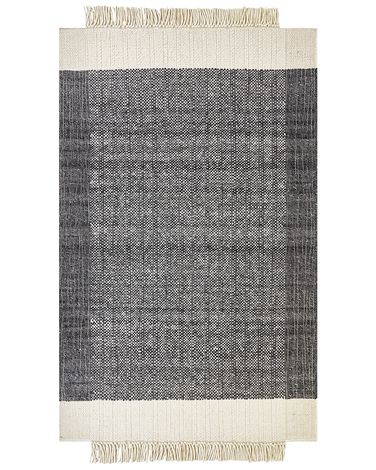 Rug ATLANTI Black 160 x 230 cm Wool