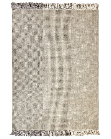 Rug TEKELER Grey 160 x 230 cm Wool