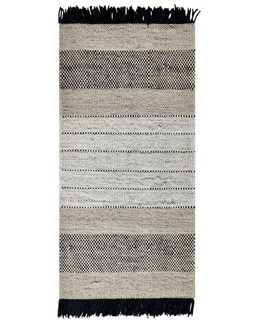 Vloerkleed YAZLIK Beige 80 x 150 cm Wol