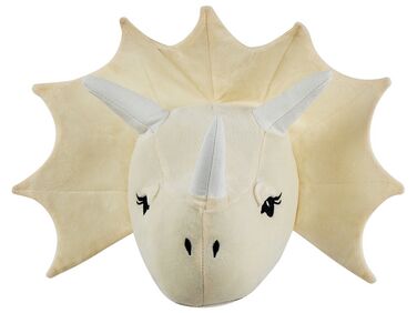 Wanddecoratie voor kinderen Dinosaurus REXX Katoen 29 cm Lichtbeige